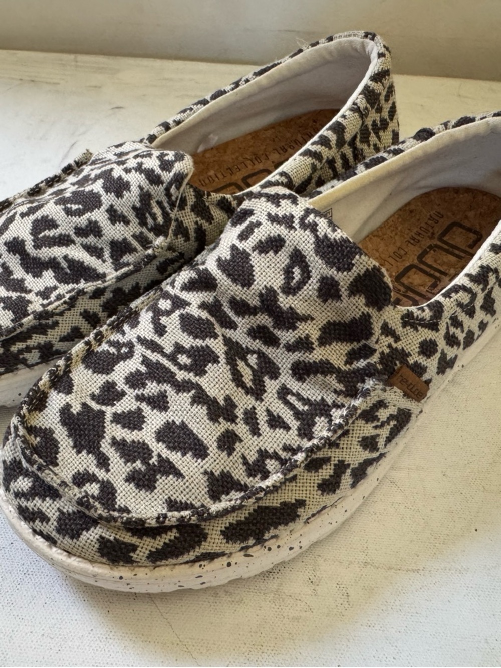 DV by Dolce Vita Kids Leopard Moccasin Slip-Ons - Black & White